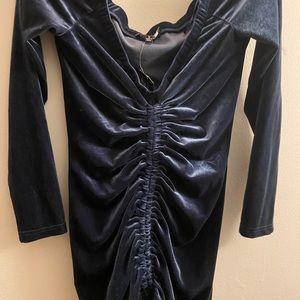 Fashion nova velvet off shoulder dress